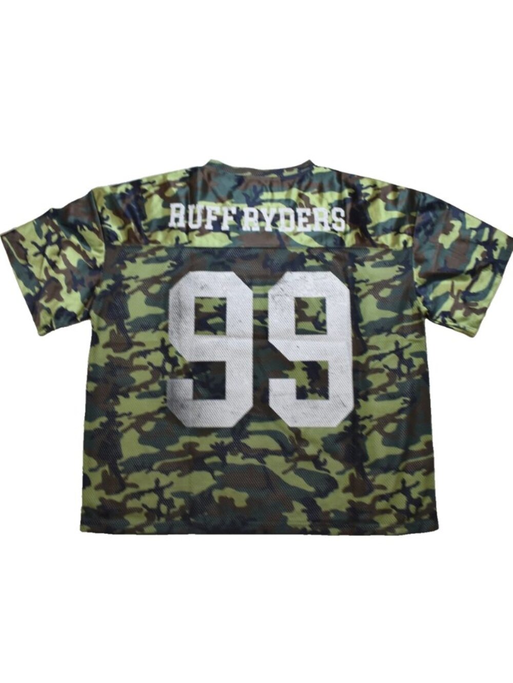 Ruff Ryders Mens Official DMX Collab Camo Mesh Football Jersey New Medium
